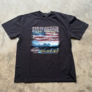 Harley Davidson 105 Years Back Home Again Milwaukee 2008‎ T-Shirt